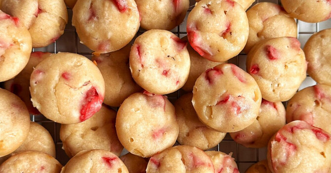 Strawberry Yogurt Mini Muffins image